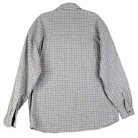 No Fear Shirt Men’s Size Large L Blue Plaid Long Sleeve Button Up Vtg Y2K - Picture 3 of 11